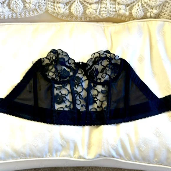 Vintage lace lingerie set with 2 corsets, 2 garter belts and more